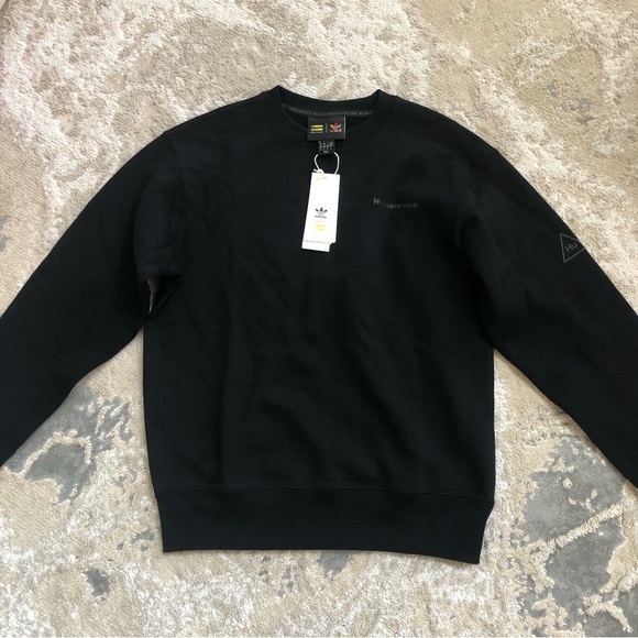 NWT ADIDAS PHARRELL WILLIAMS BASICS CREWNECK SWEATSHIRT (GENDER NEUTRAL) GT4329 - Picture 7 of 13